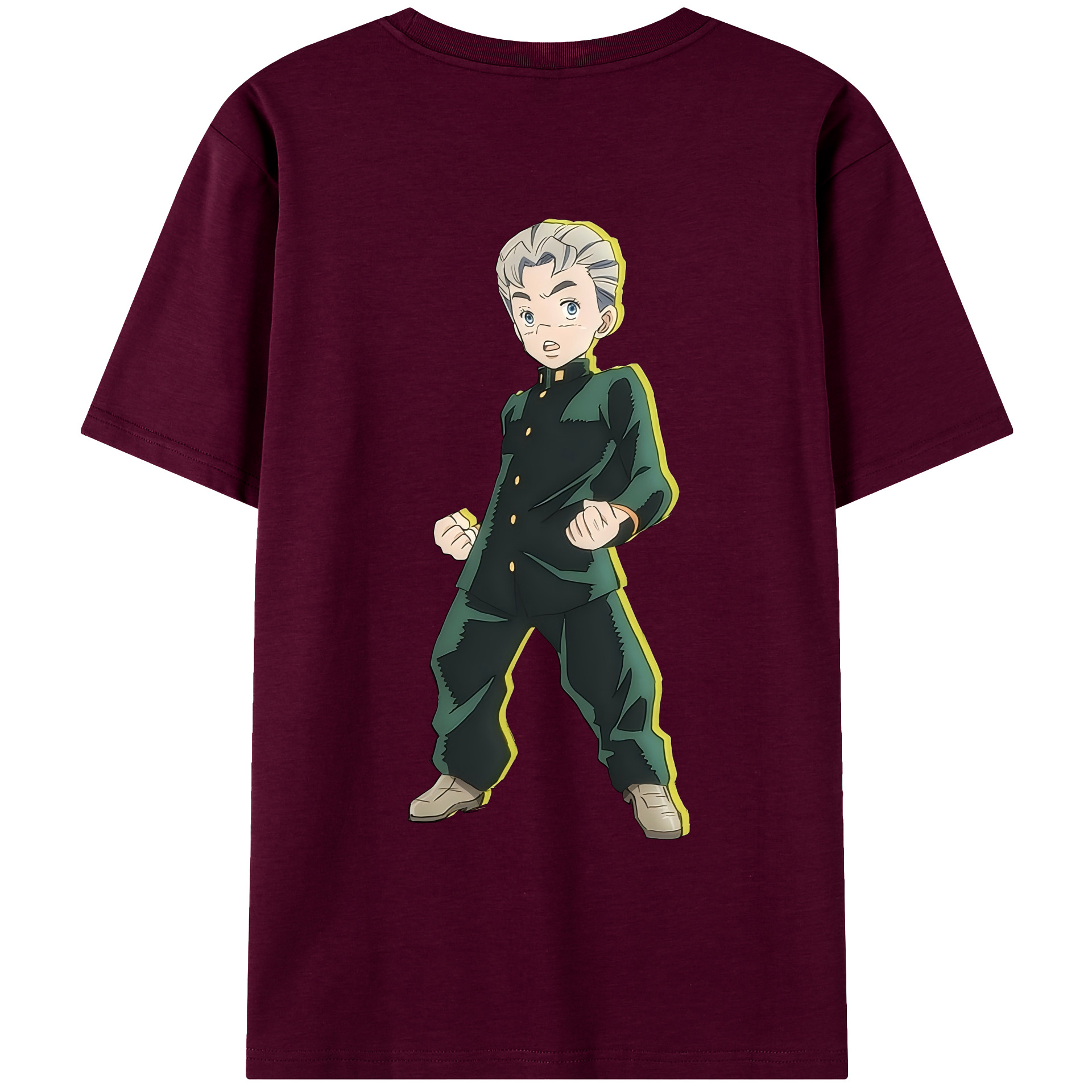 （画像用） ジョジョの奇妙な冒険 広瀨康一 JoJo's Bizarre Adventure Hirose Koichi レディース半袖Tシャツ(バックプリント)